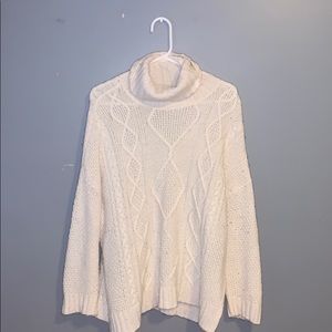 Turtle Neck cream sweater